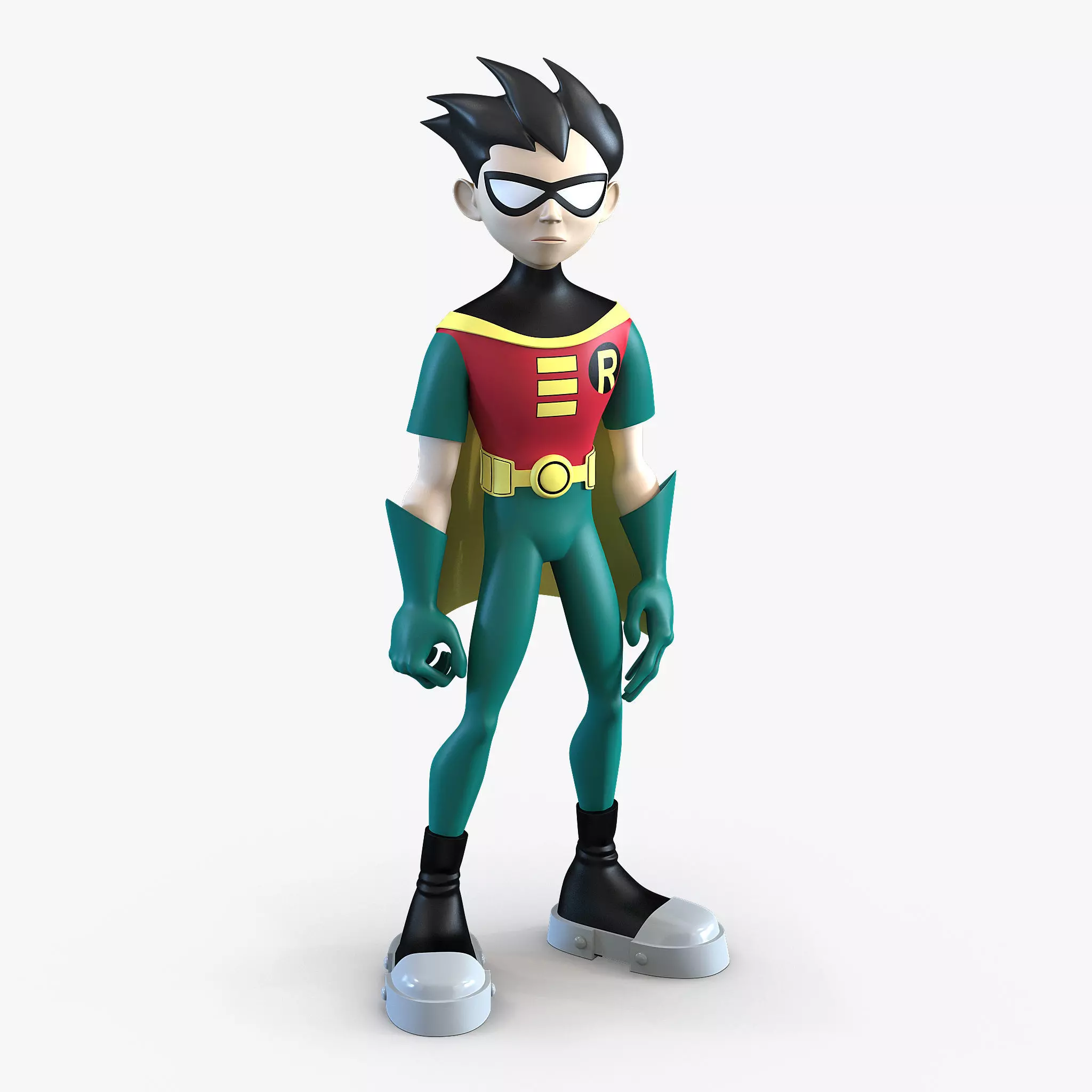 Robin Cartoon Character Rigged for Maya 3D model_0