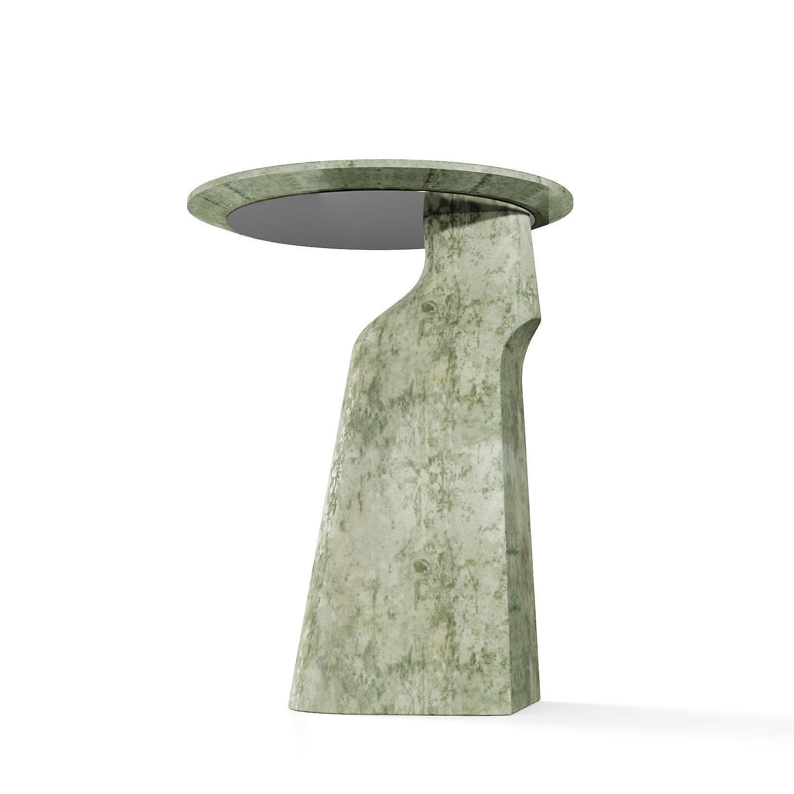Engraved Concrete Table 3D model_4