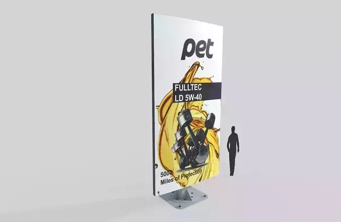 Billboard M6 Low-poly 3D model