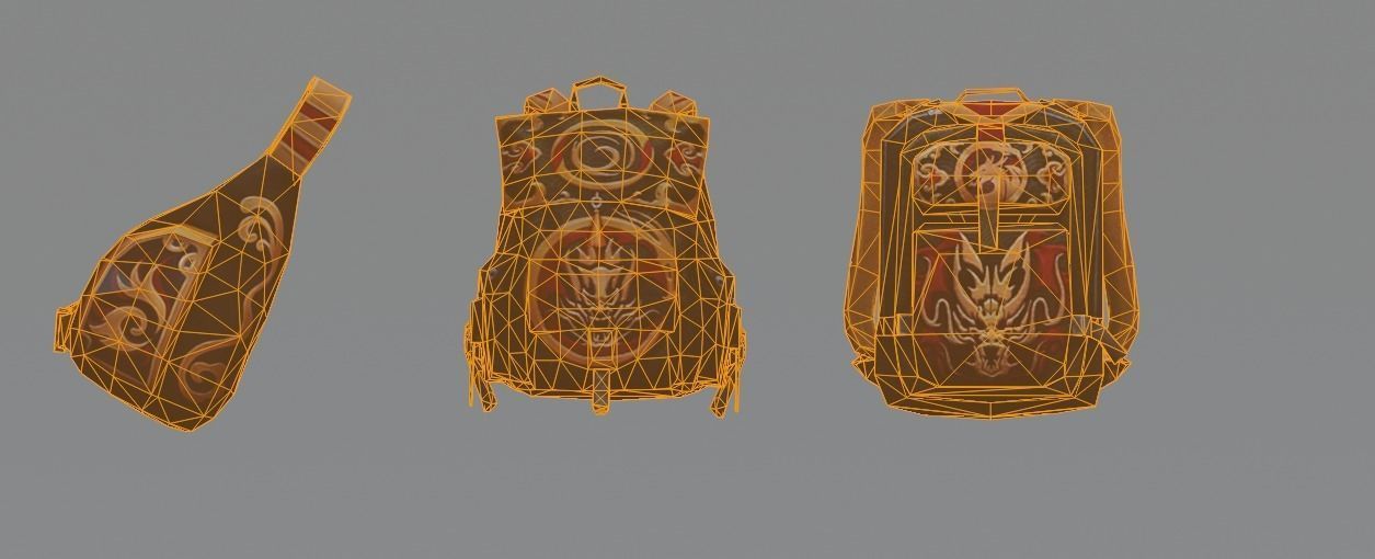 bag 3x Royalguard Backpack 3D model_7