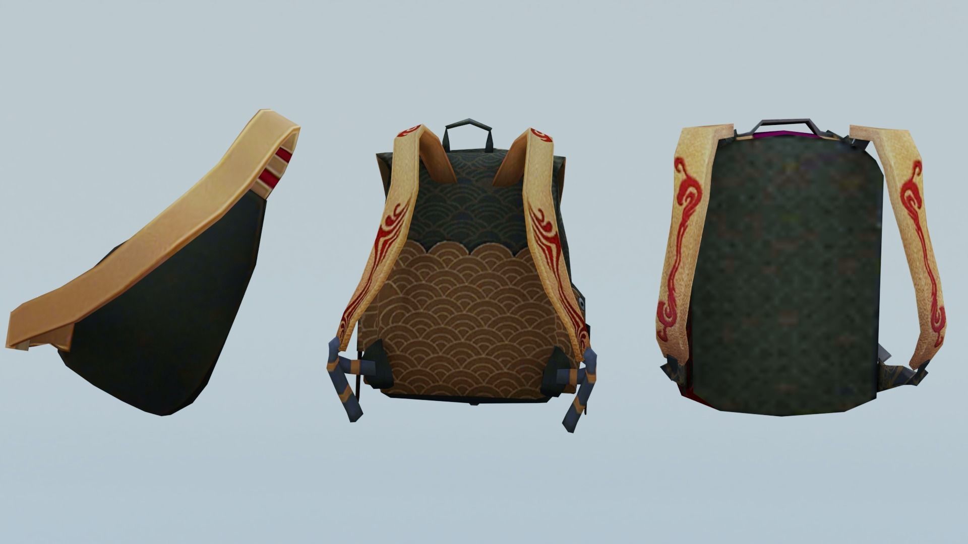 bag 3x Royalguard Backpack 3D model_2