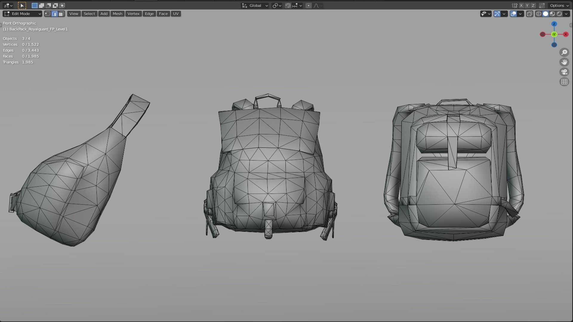 bag 3x Royalguard Backpack 3D model_5