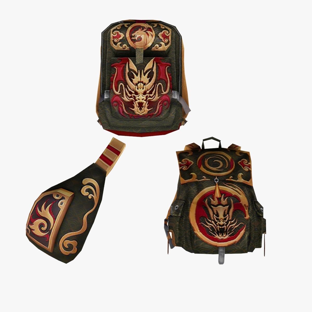 bag 3x Royalguard Backpack 3D model_1