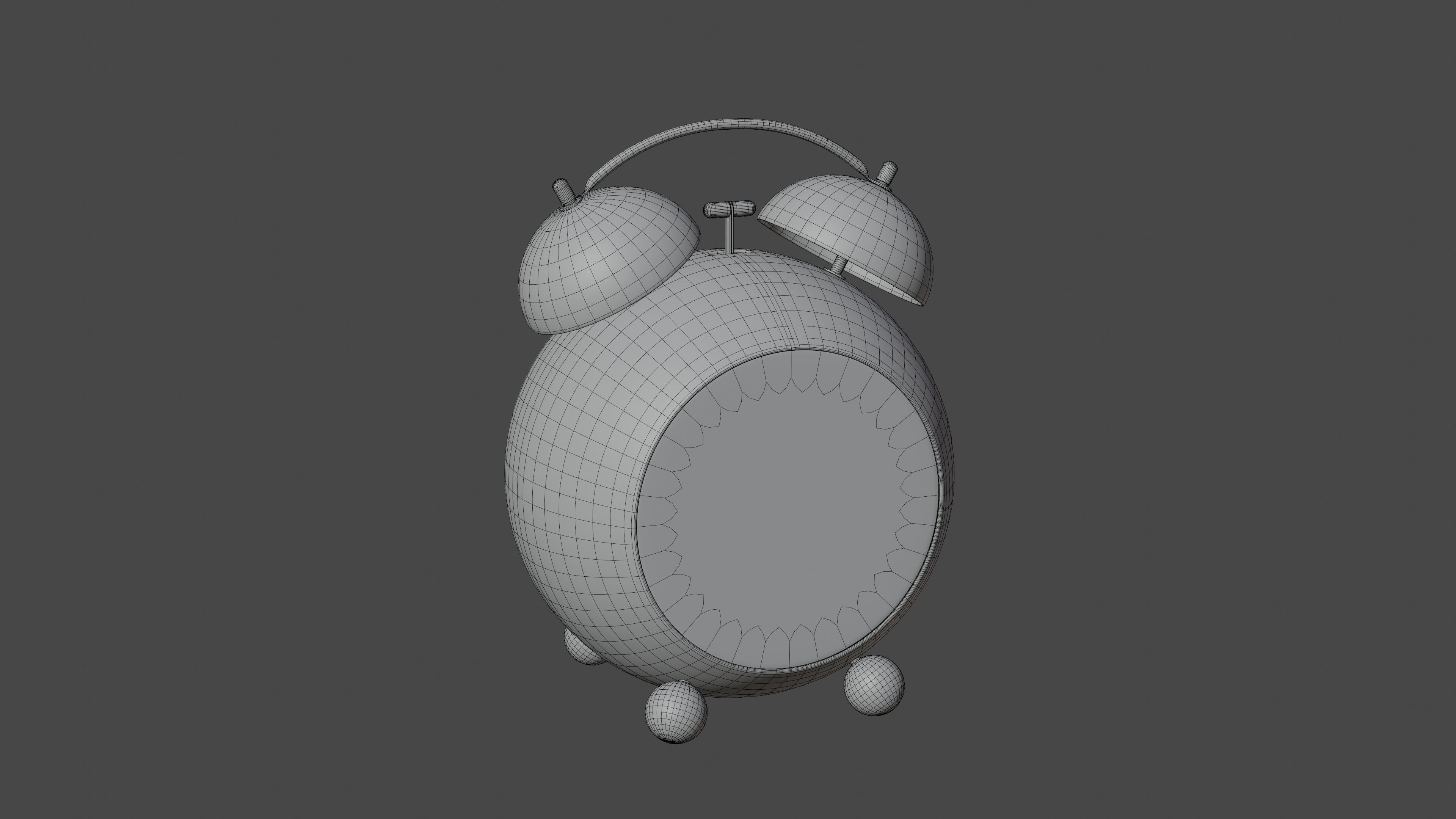 Alarm Clock 3D model_4