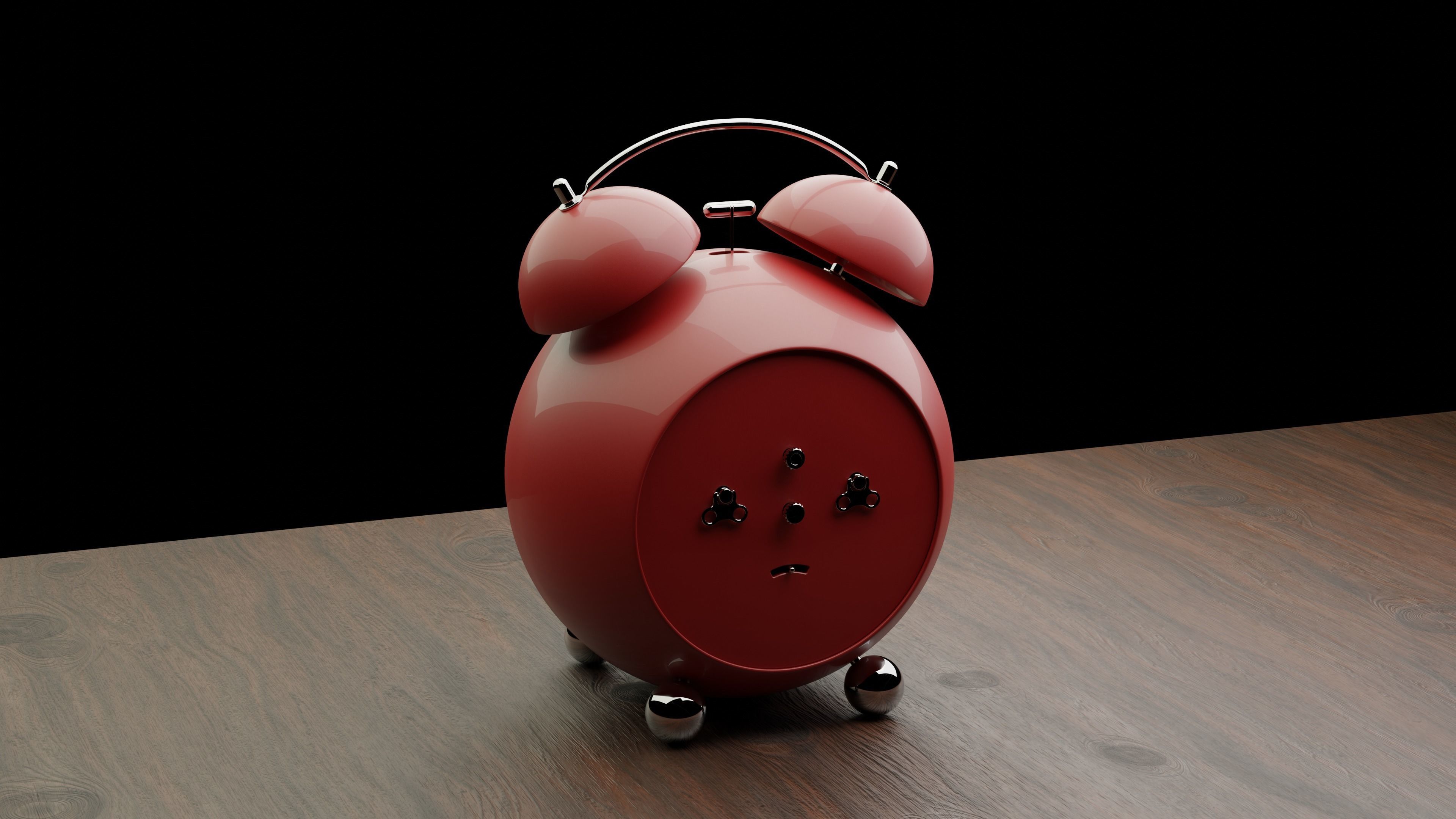 Alarm Clock 3D model_1