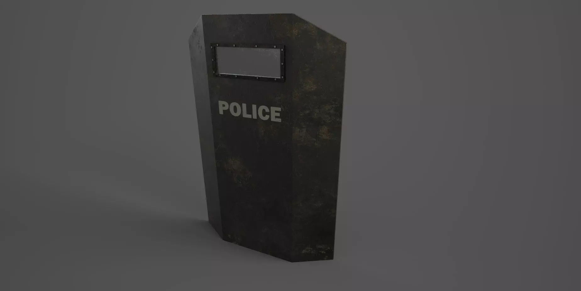 Police Shield Low-poly 3D model