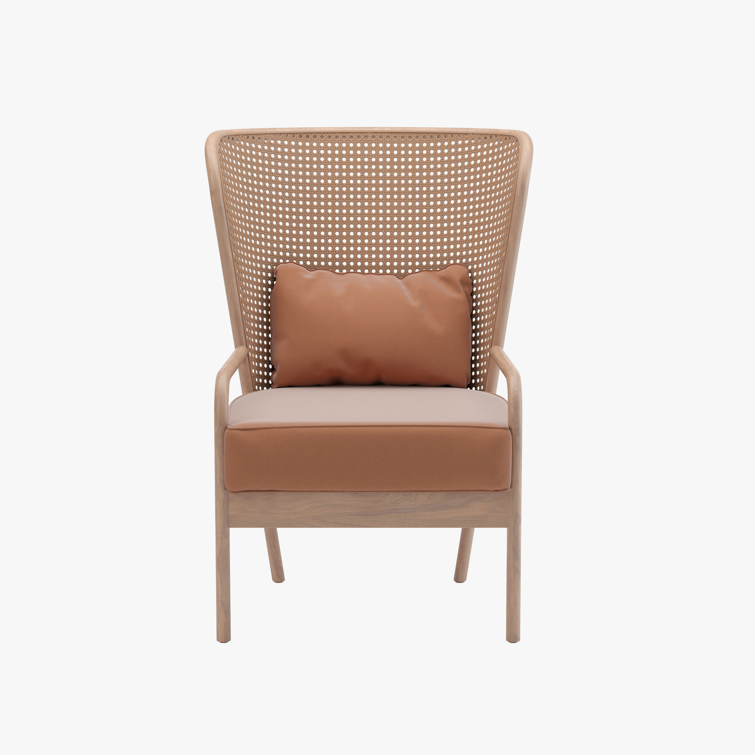 Vivere Rattan Armchair 3D model_1
