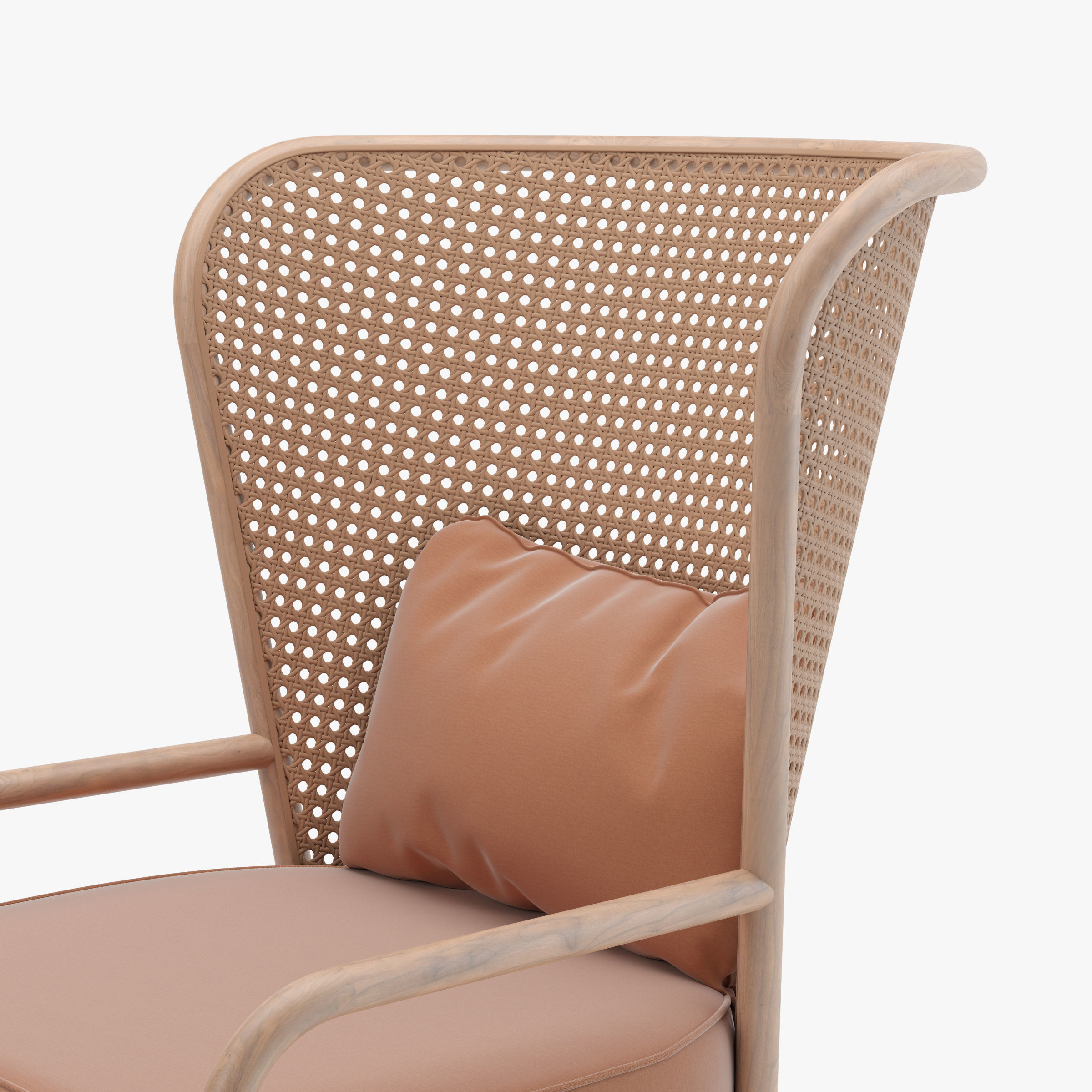 Vivere Rattan Armchair 3D model_4