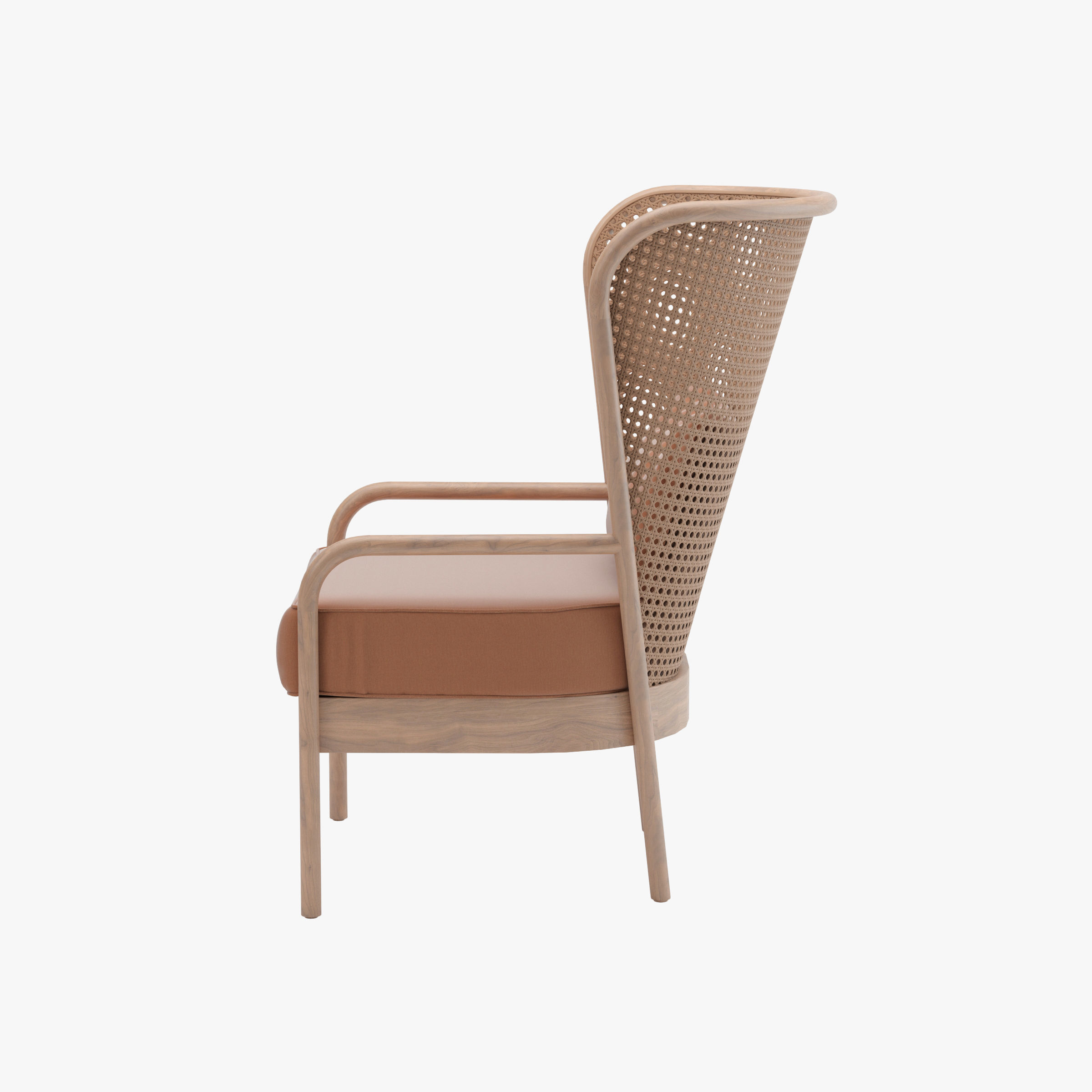 Vivere Rattan Armchair 3D model_3