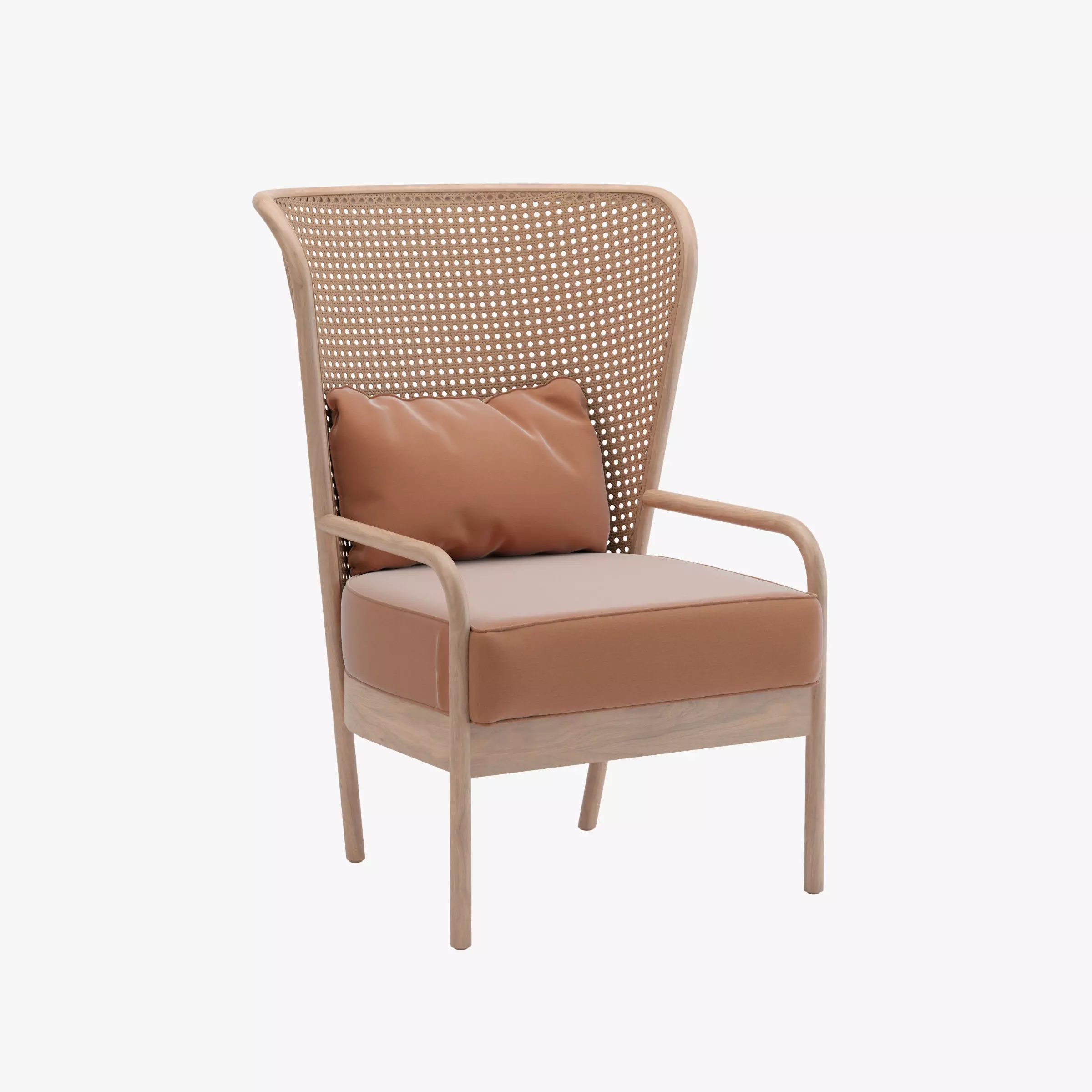 Vivere Rattan Armchair 3D model_0