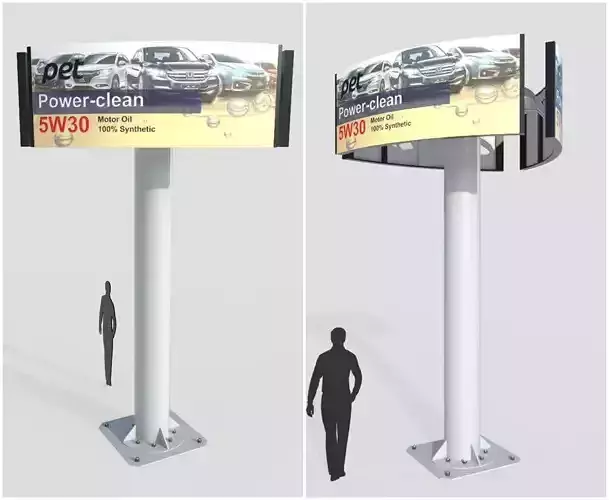 Billboard M10 Low-poly 3D model