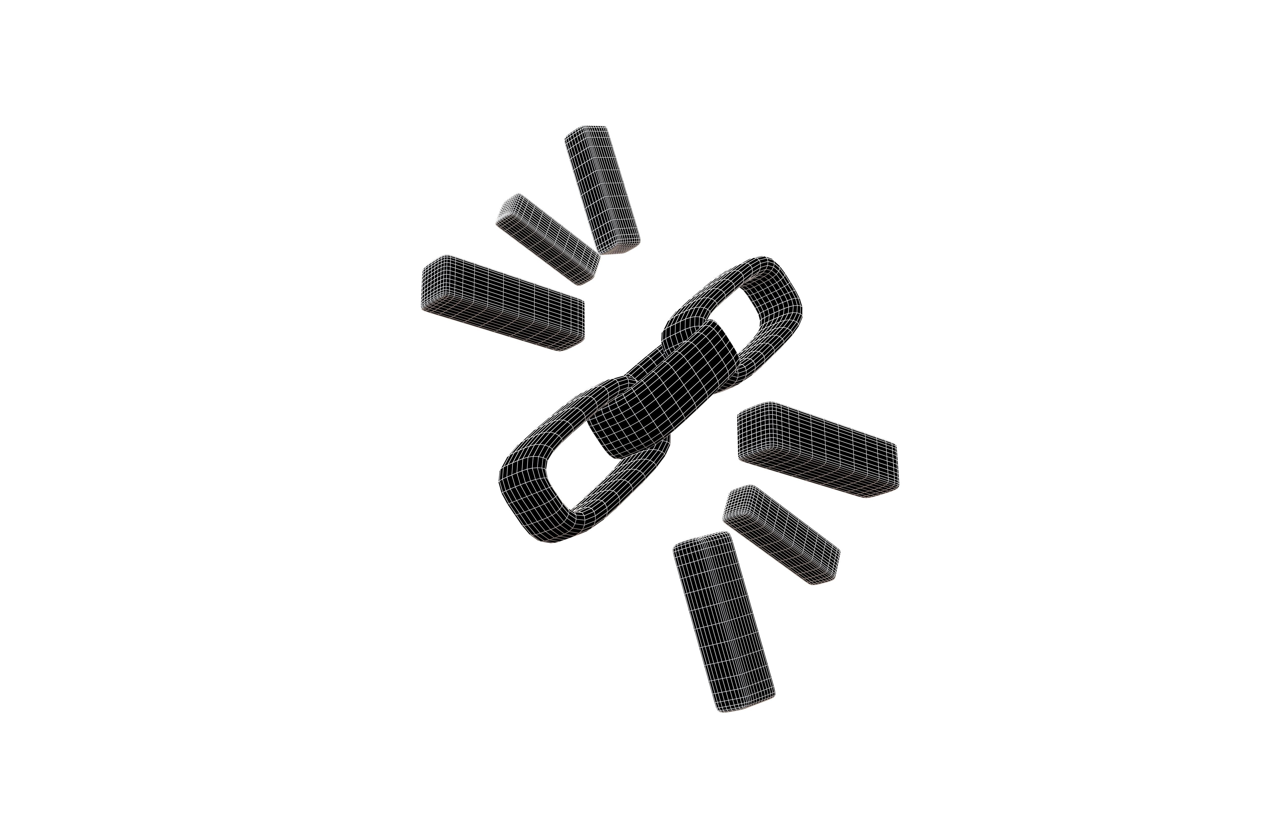 Link Building Icon v2 001 Low-poly 3D model_7