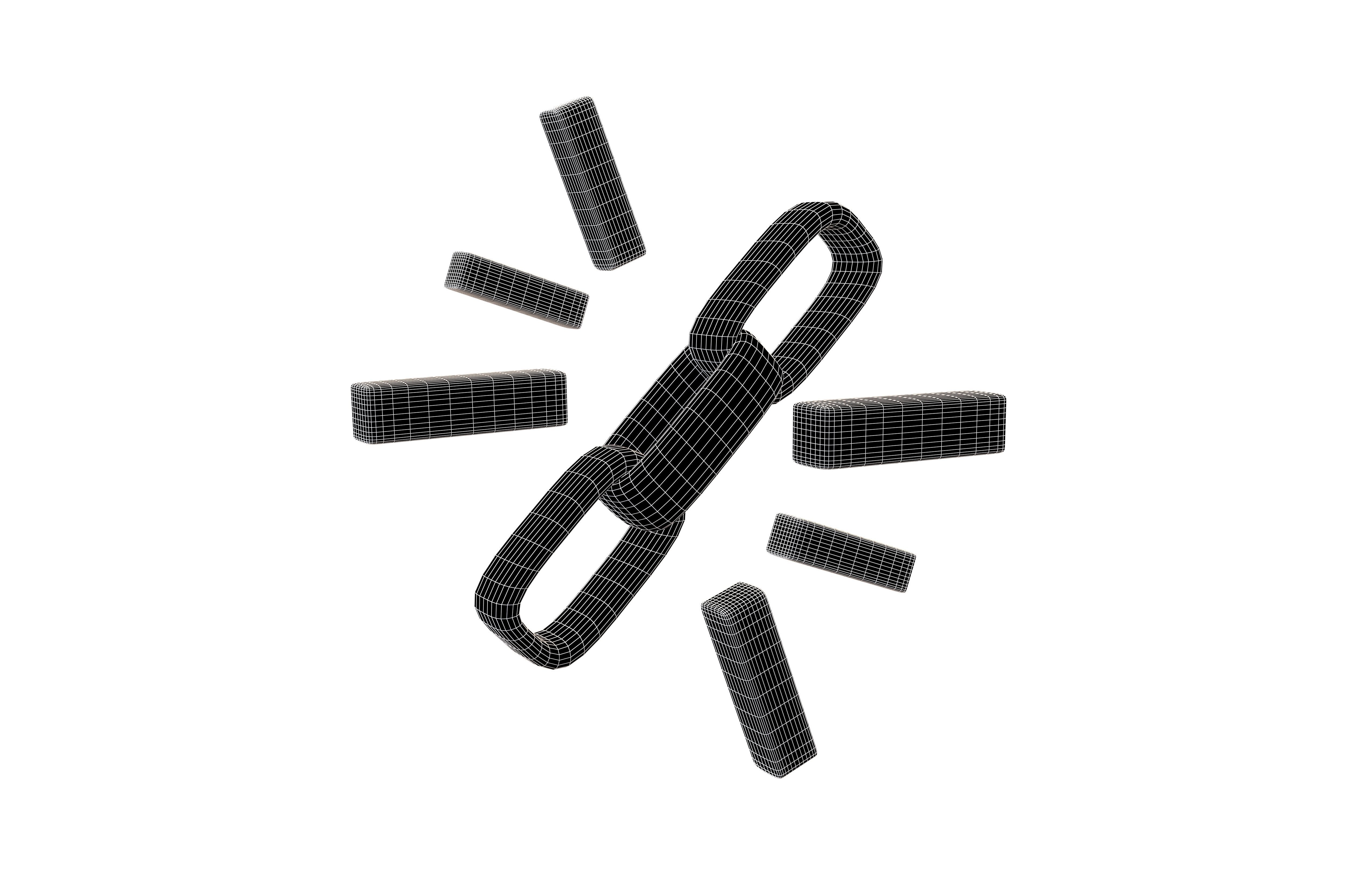 Link Building Icon v2 001 Low-poly 3D model_5