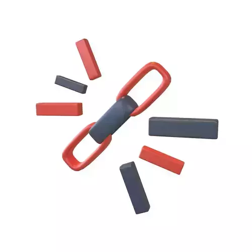 Link Building Icon v2 003 Low-poly 3D model
