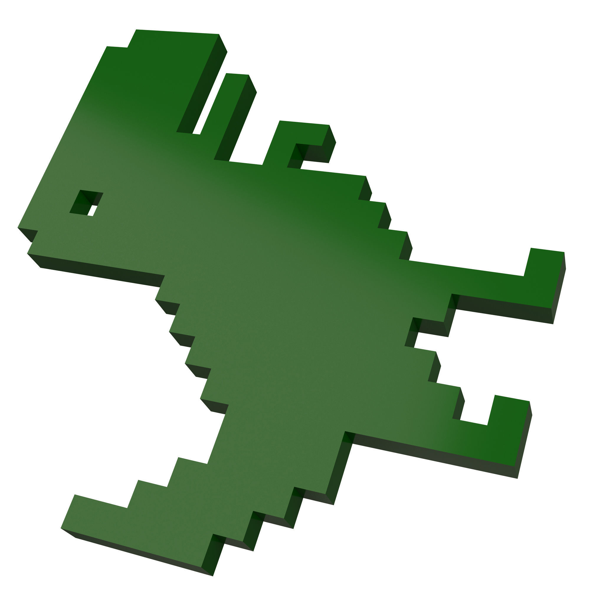Google Dinosaur T-Rex Low-poly 3D model_5