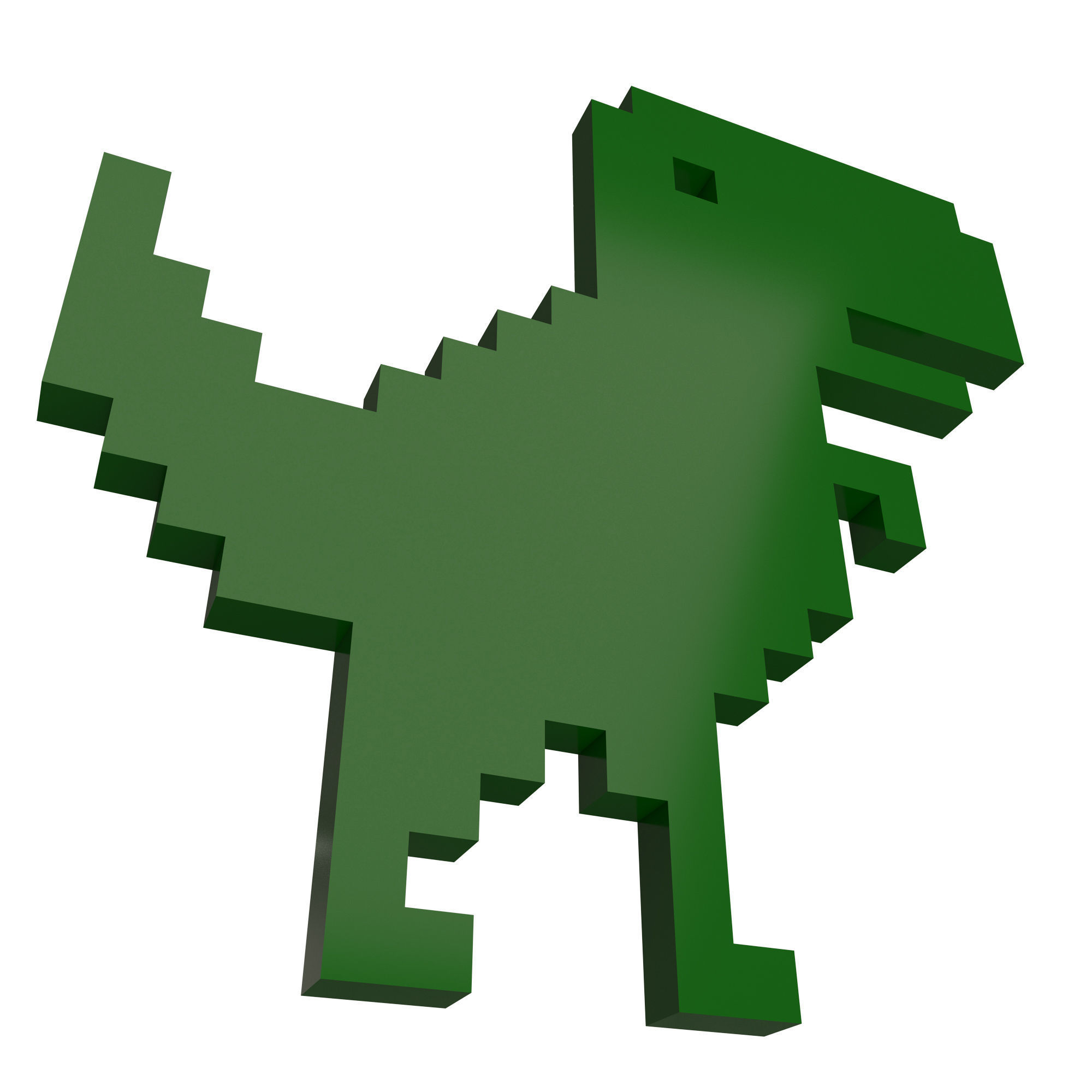 Google Dinosaur T-Rex Low-poly 3D model_1