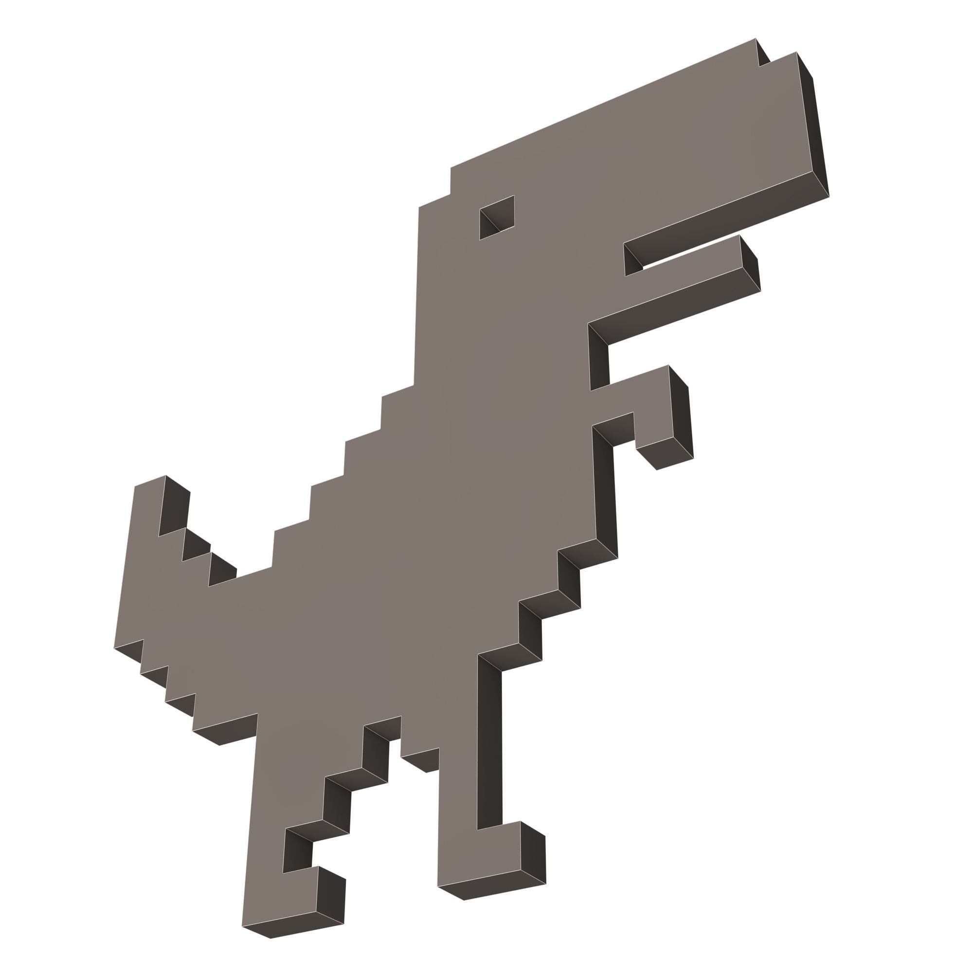 Google Dinosaur T-Rex Low-poly 3D model_10
