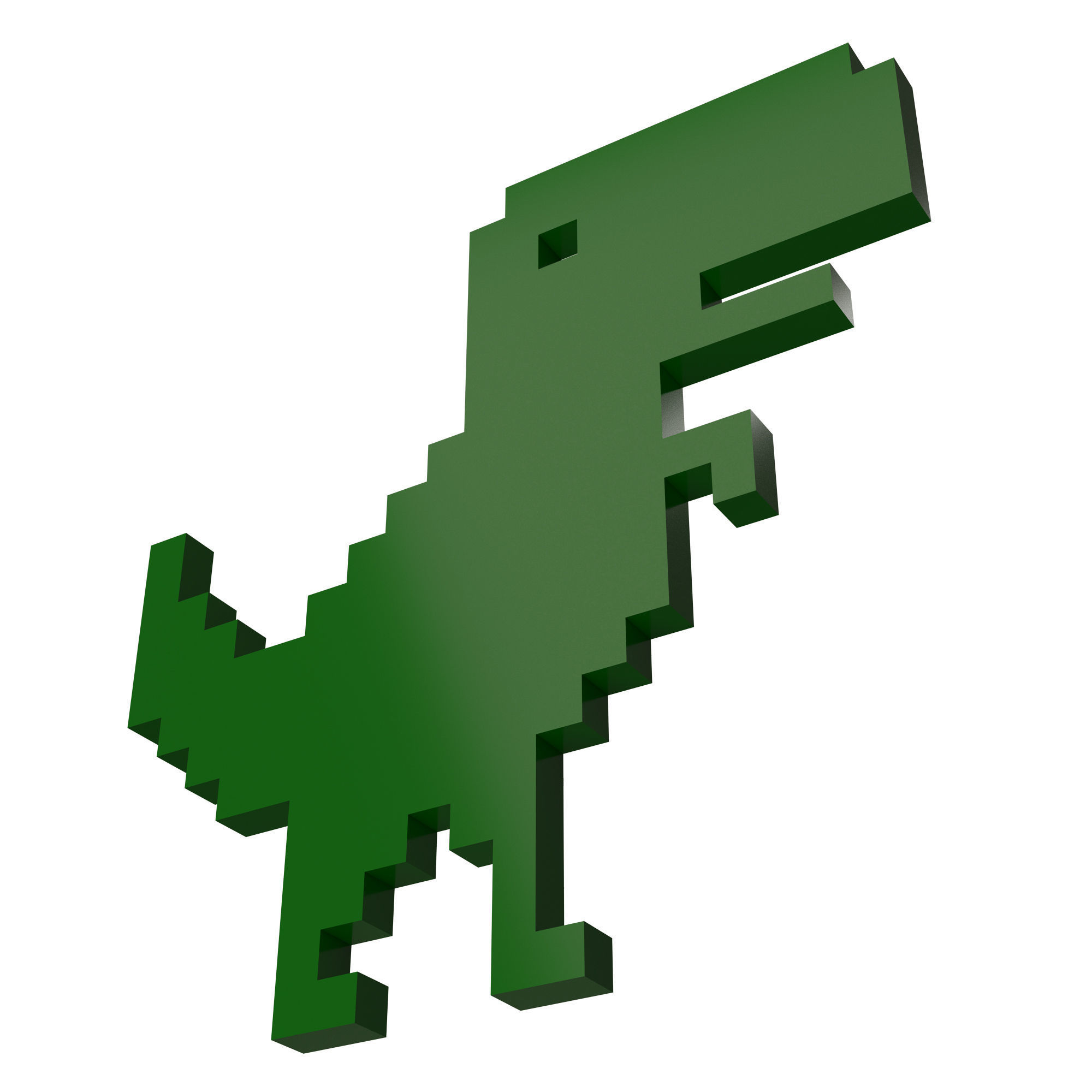 Google Dinosaur T-Rex Low-poly 3D model_4