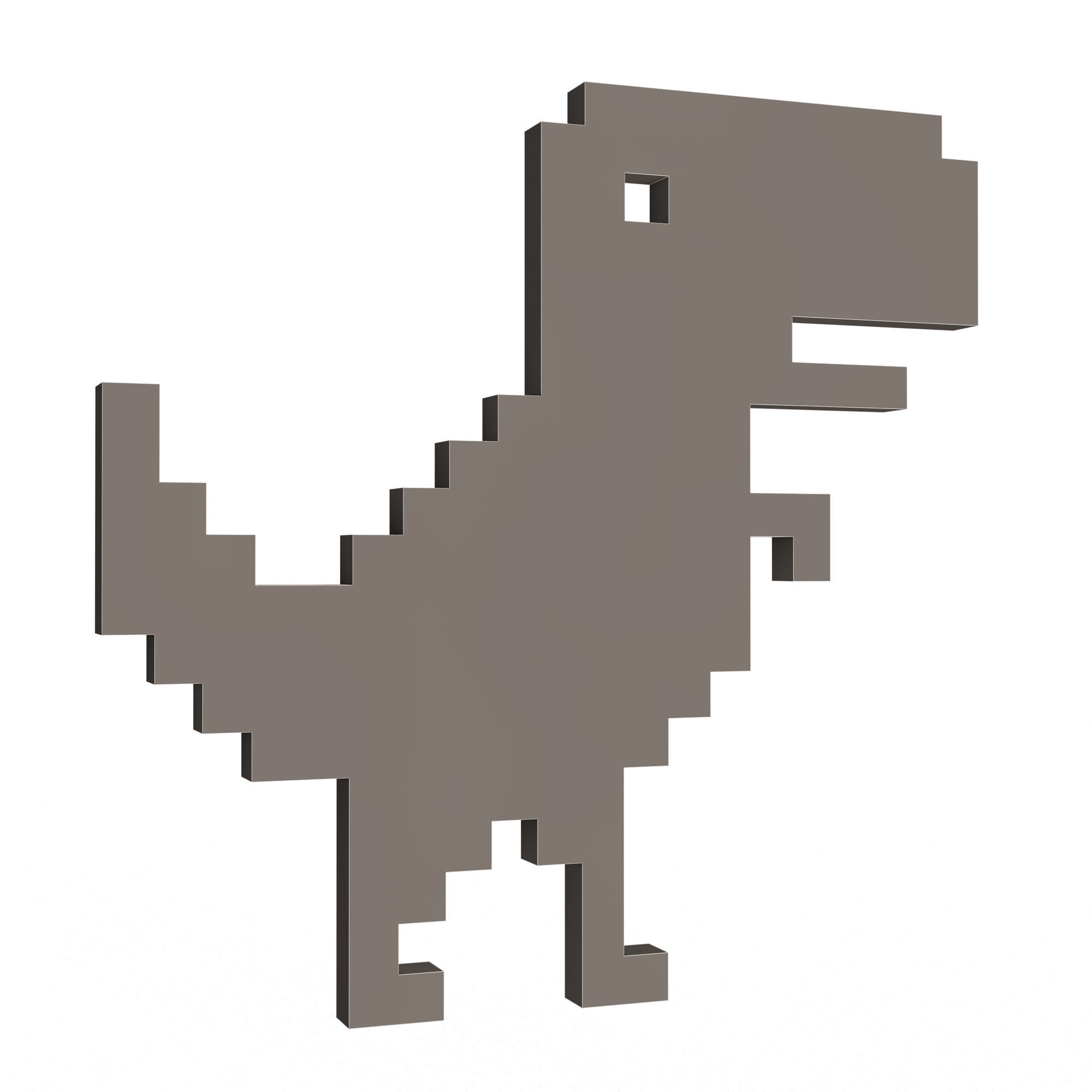 Google Dinosaur T-Rex Low-poly 3D model_6