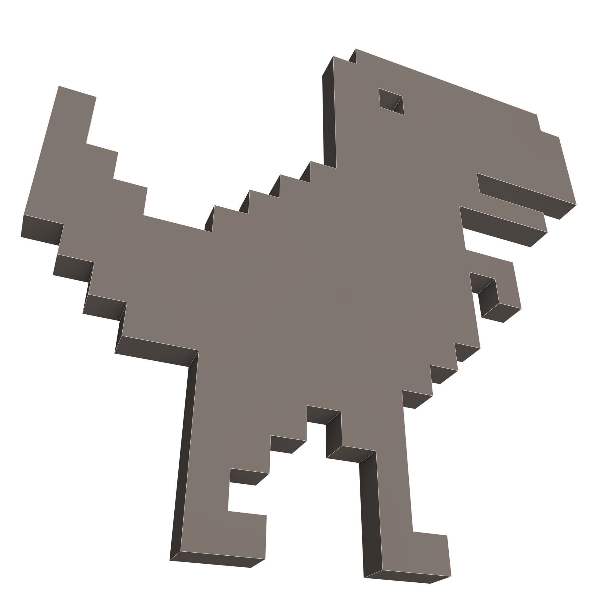 Google Dinosaur T-Rex Low-poly 3D model_7