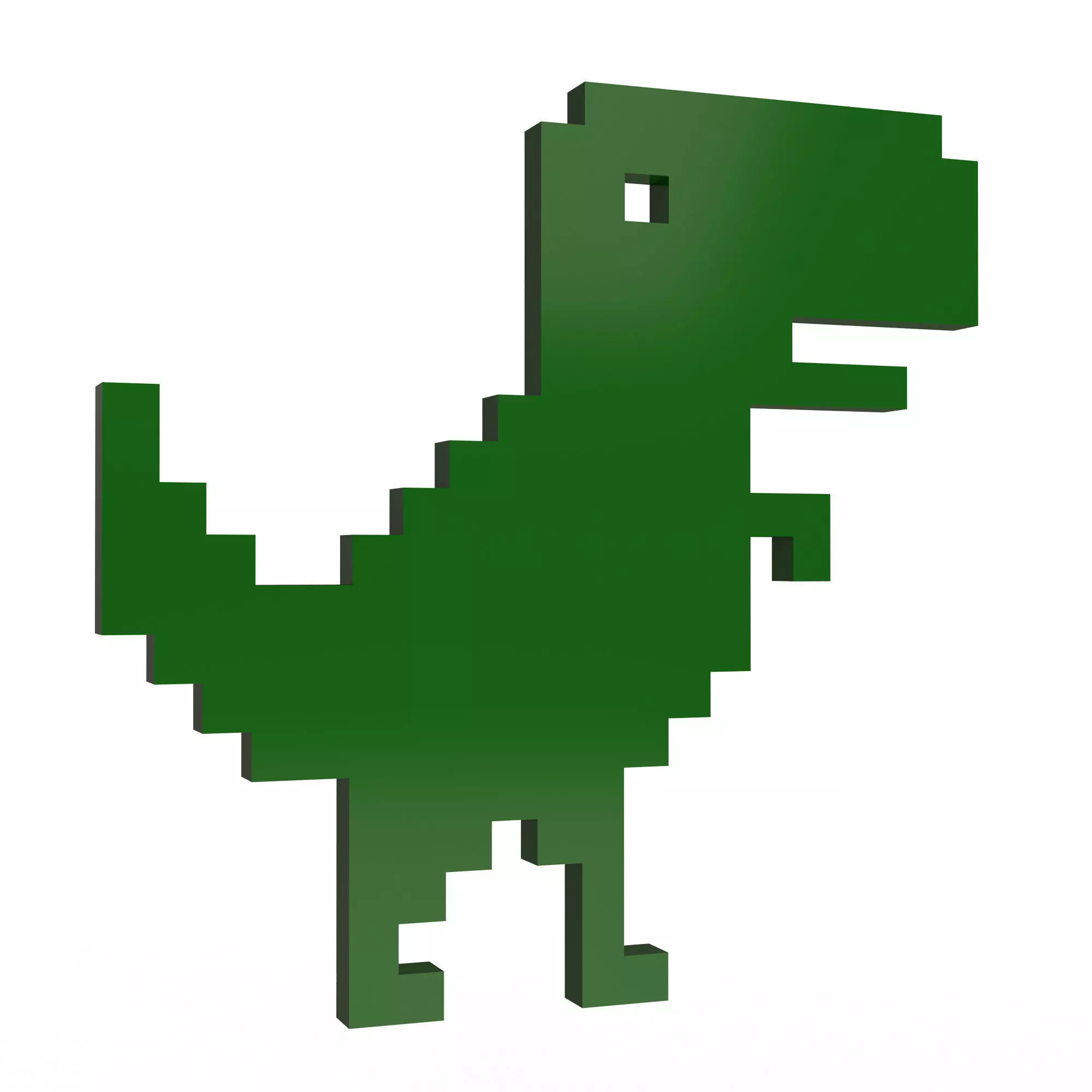 Google Dinosaur T-Rex Low-poly 3D model_0