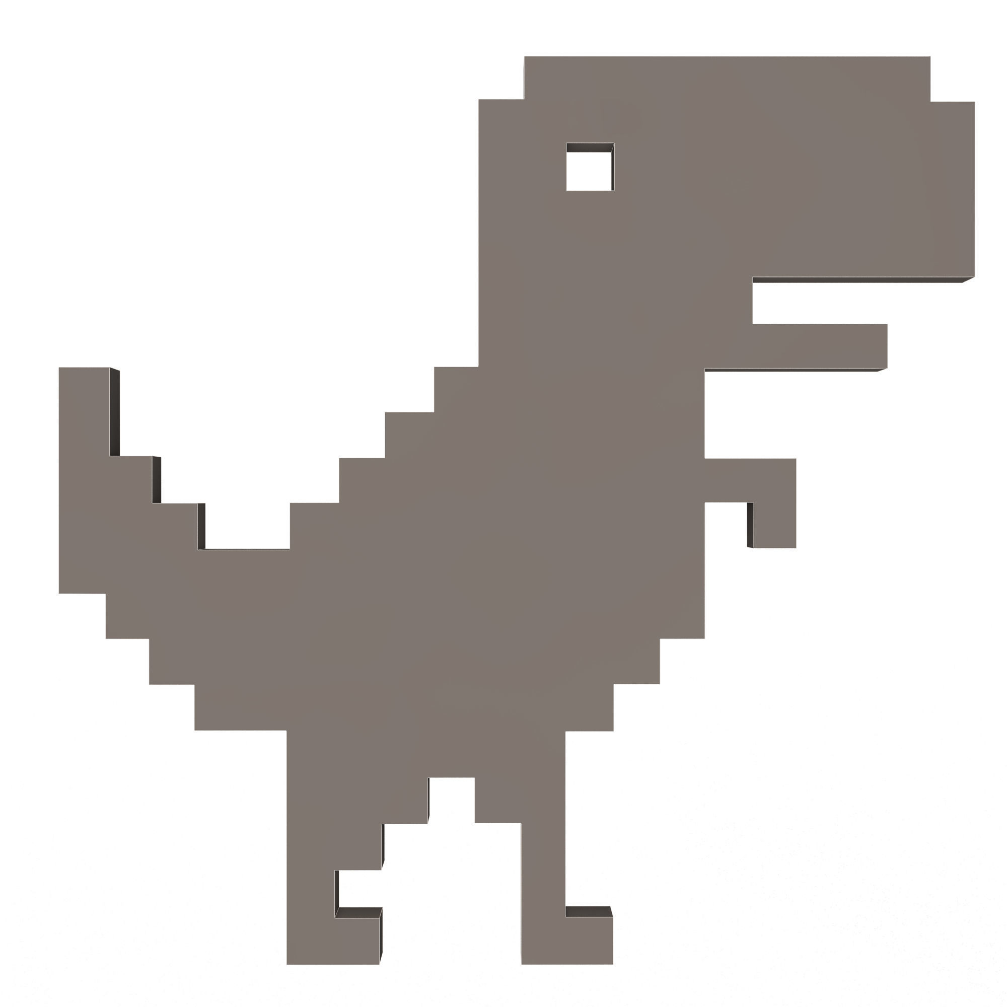 Google Dinosaur T-Rex Low-poly 3D model_9