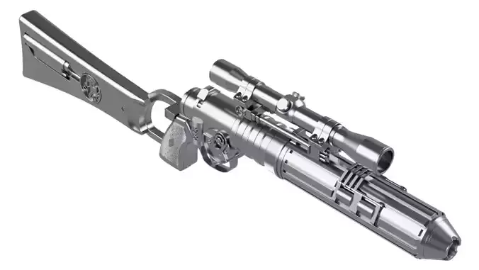Star Wars TBOBF - EE-3 Carbine Rifle - 3 rings barrel version 3D print model