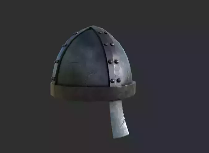 helmet b viking with rivets