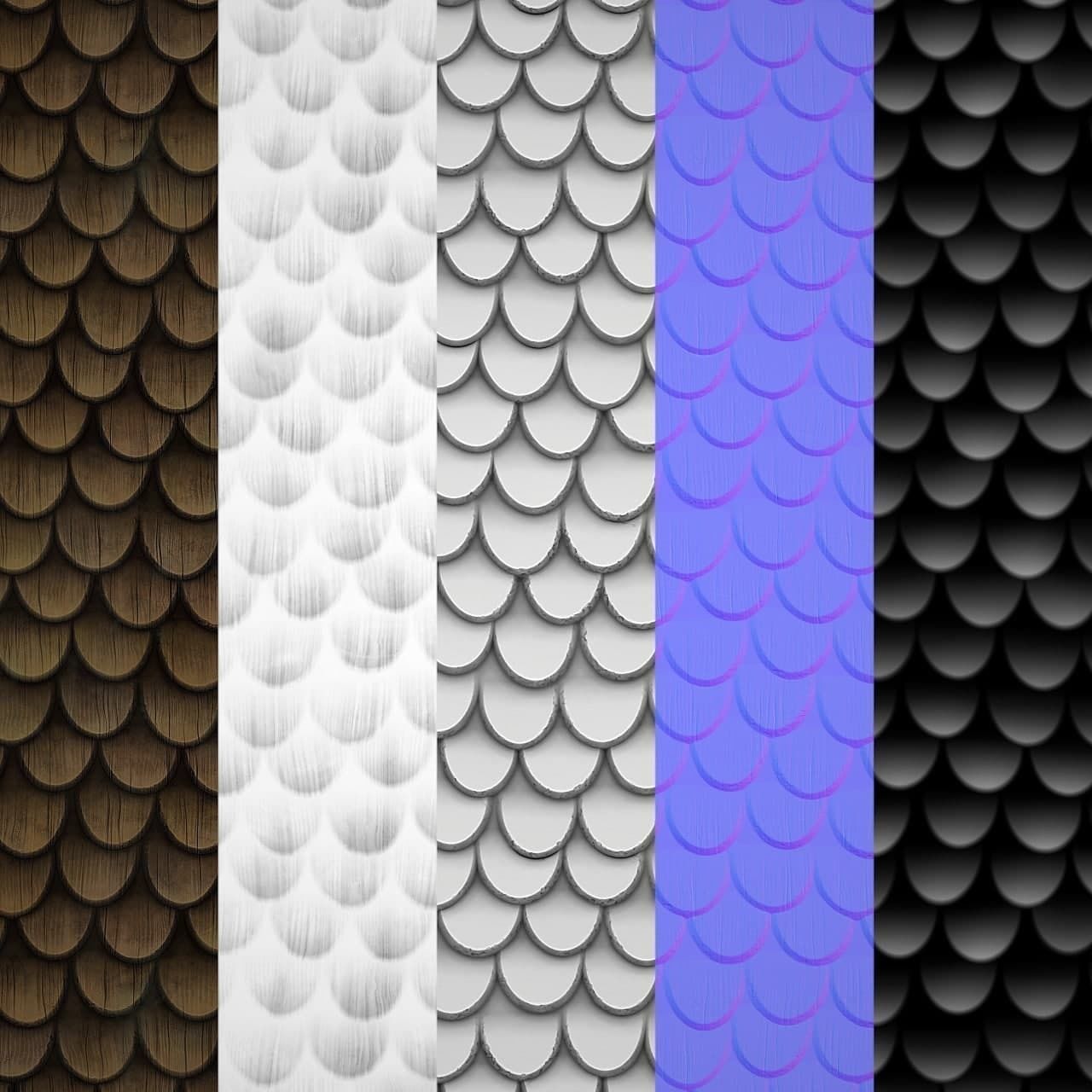 Slate Wooden Roof Texture Texture_2