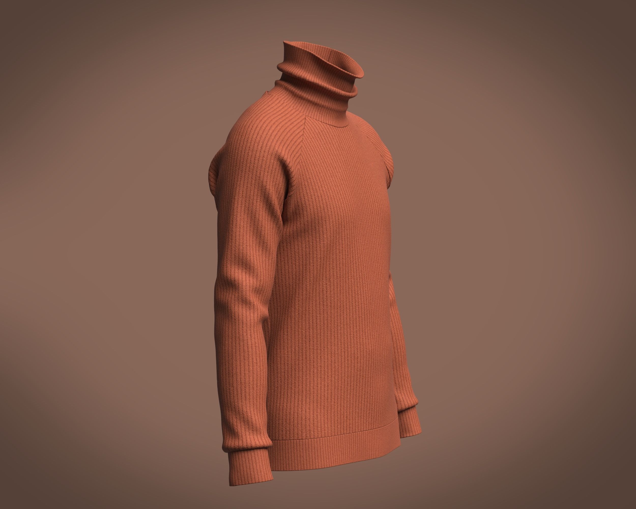 Mens Sweater 3D model_2