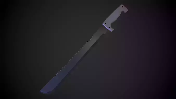 Machete Low-Poly knife
