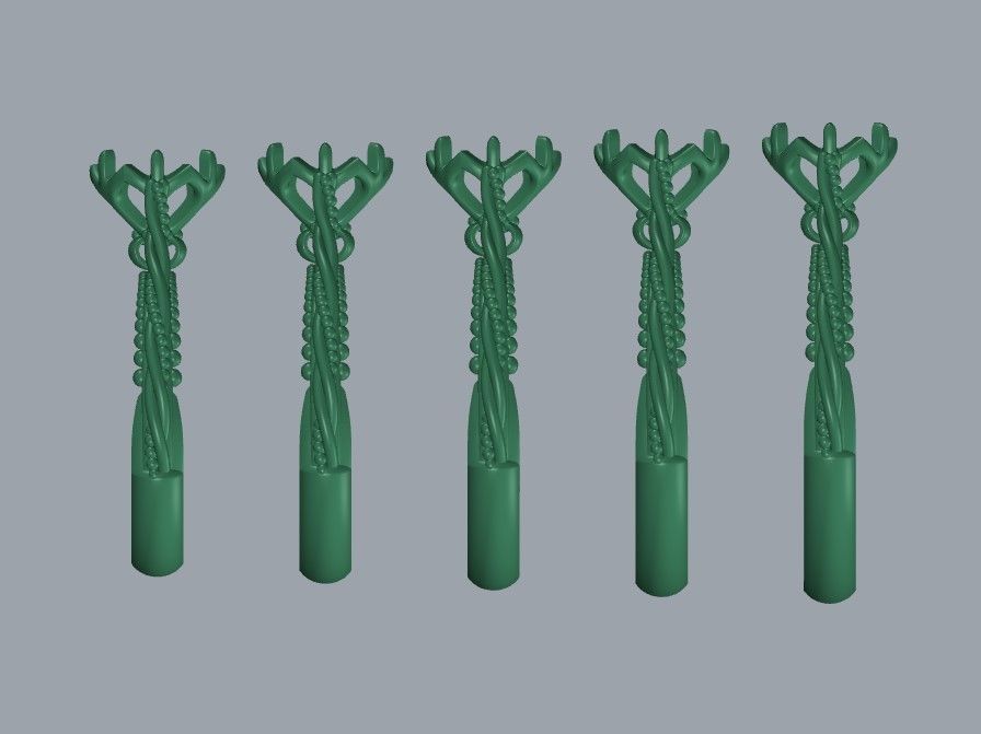 Solitaire Wedding Engagement Women Ring with Diamond 6mm 3dm stl 3D print model_7