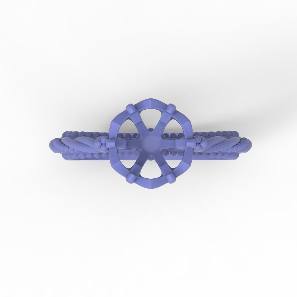 Solitaire Wedding Engagement Women Ring with Diamond 6mm 3dm stl 3D print model_19