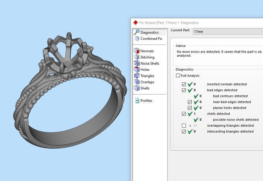Solitaire Wedding Engagement Women Ring with Diamond 6mm 3dm stl 3D print model_8