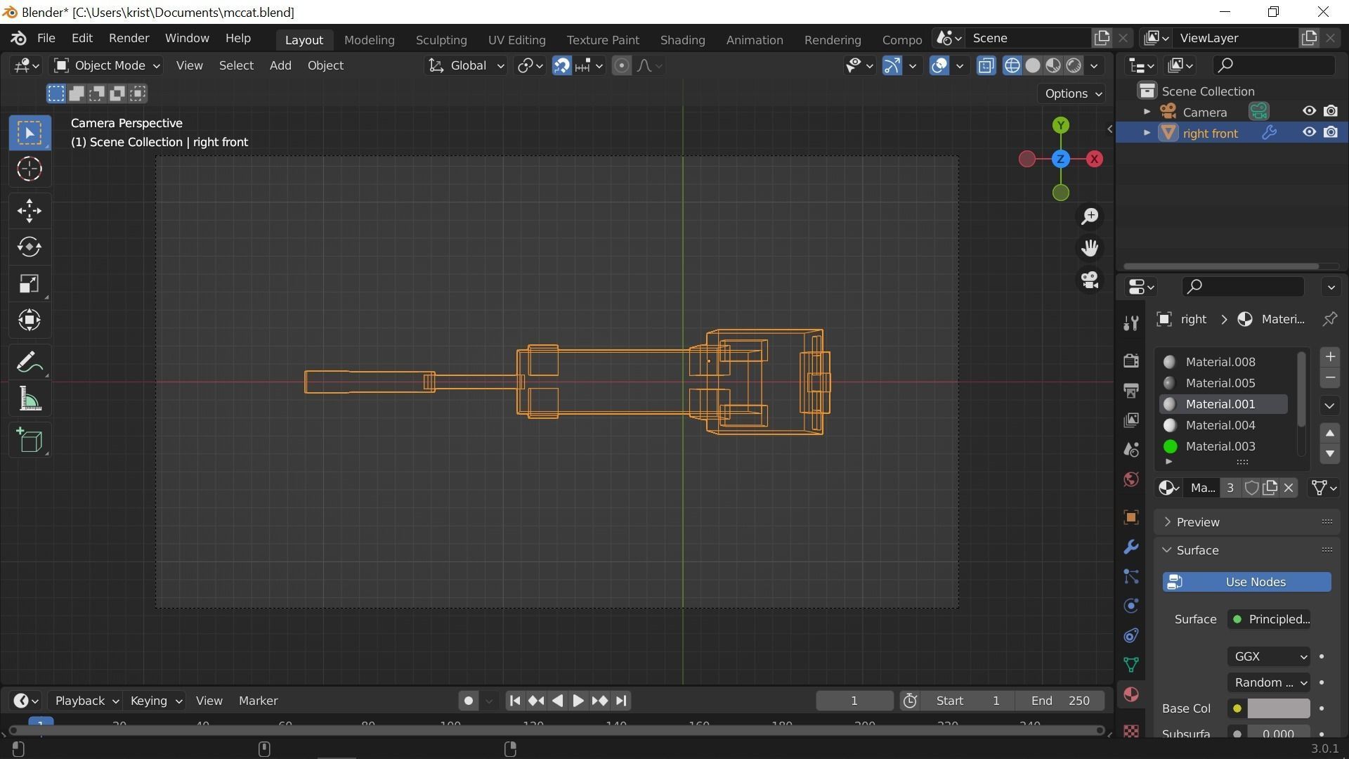 Minecraft cat model Low-poly 3D model_1