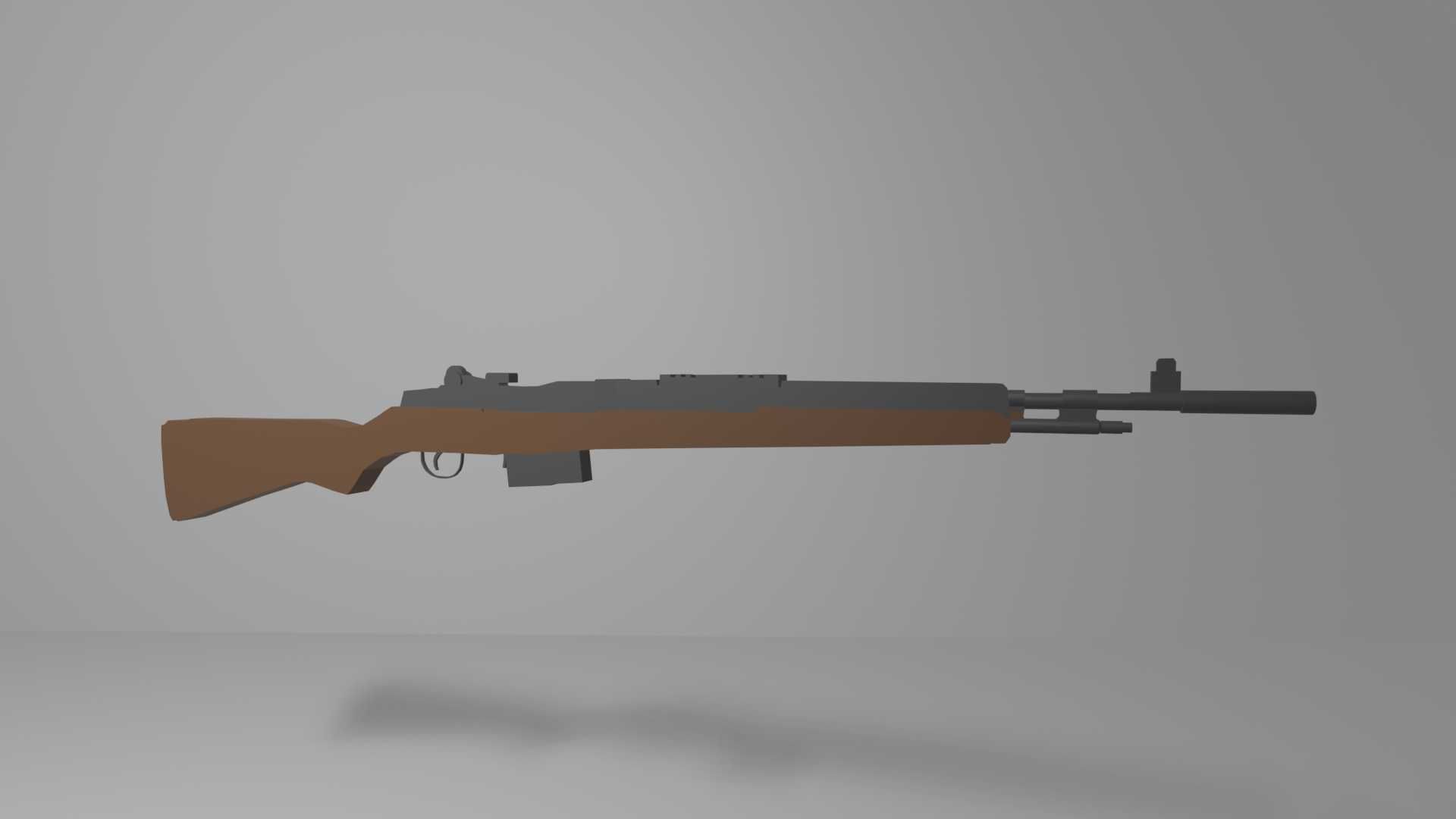 rifle gun 3D model_1