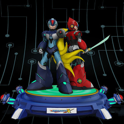 Megaman and Zero 3D print model