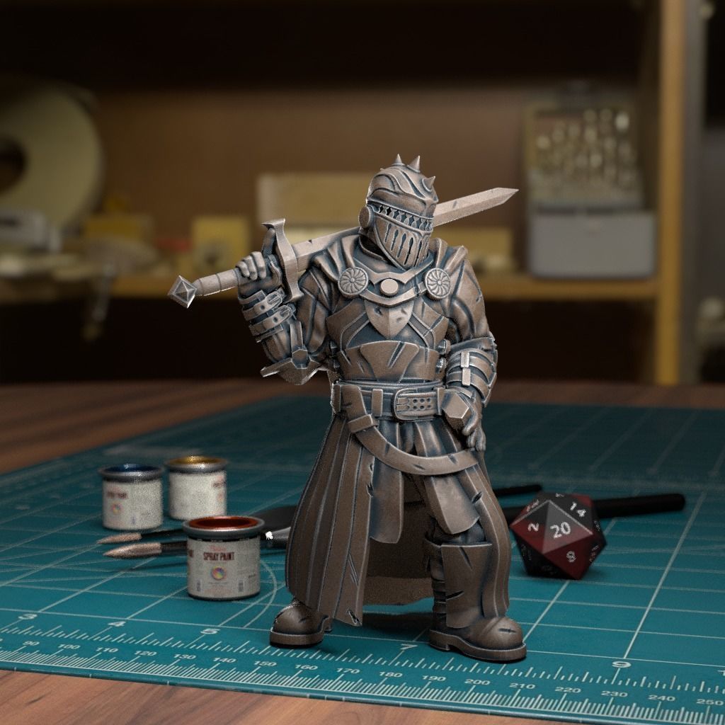 Guard Captain - Pre-Supported 3D print model_3
