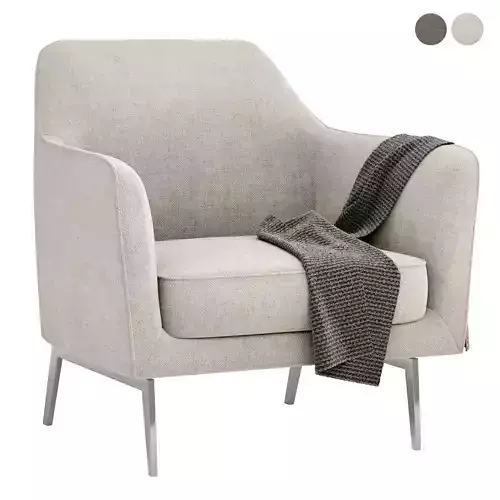 LUCE Armchair by FLEXFORM 3D model