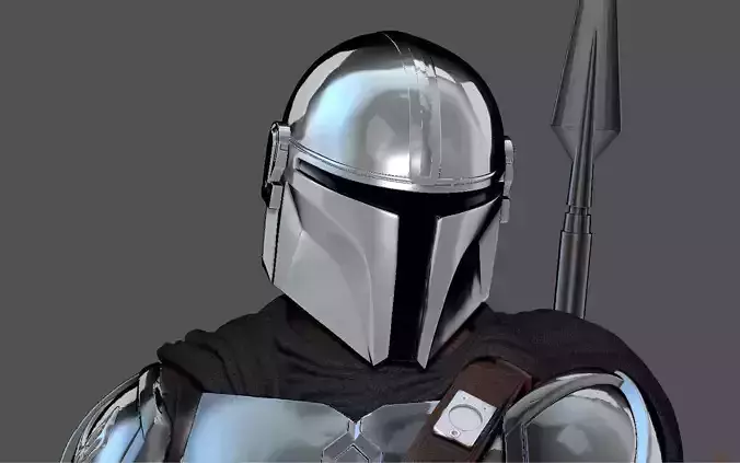 MANDALORIAN MANDO BOOK OF BOBA FETT DISNEY DARKSABER STATUE