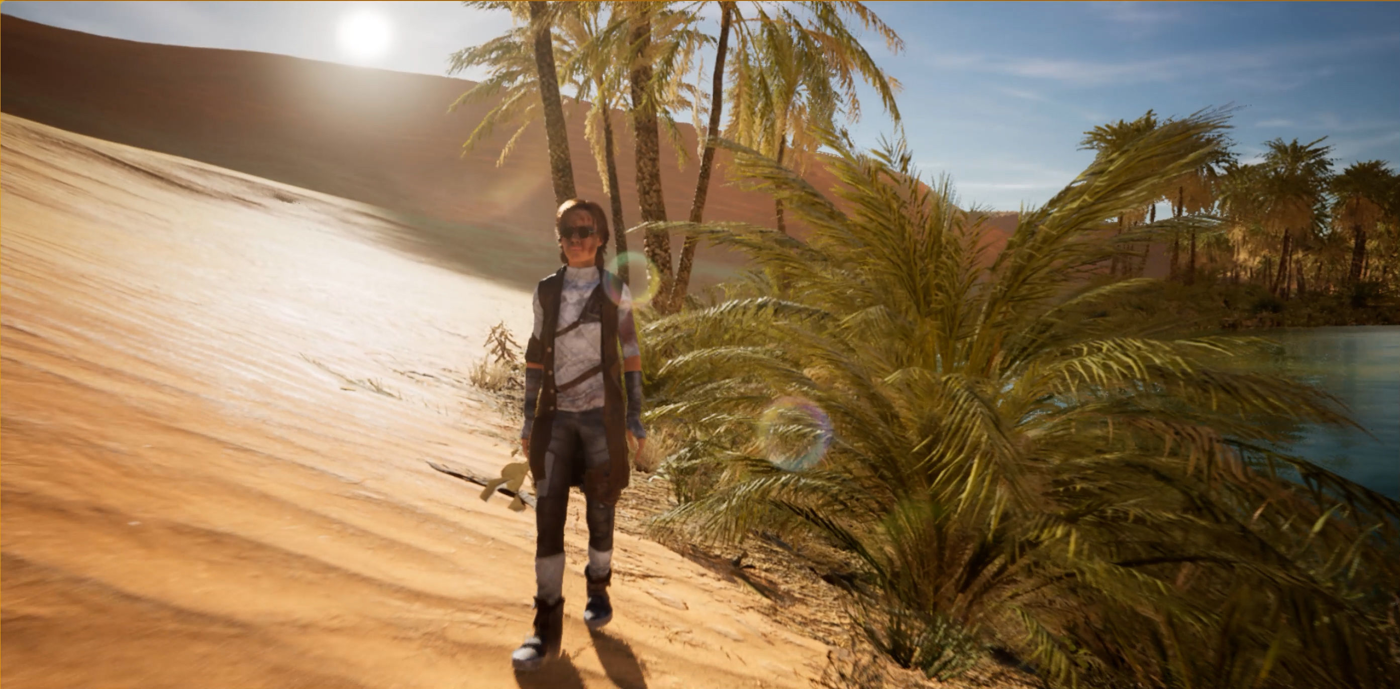 Custom female outfit for Metahuman character Low-poly 3D model_19