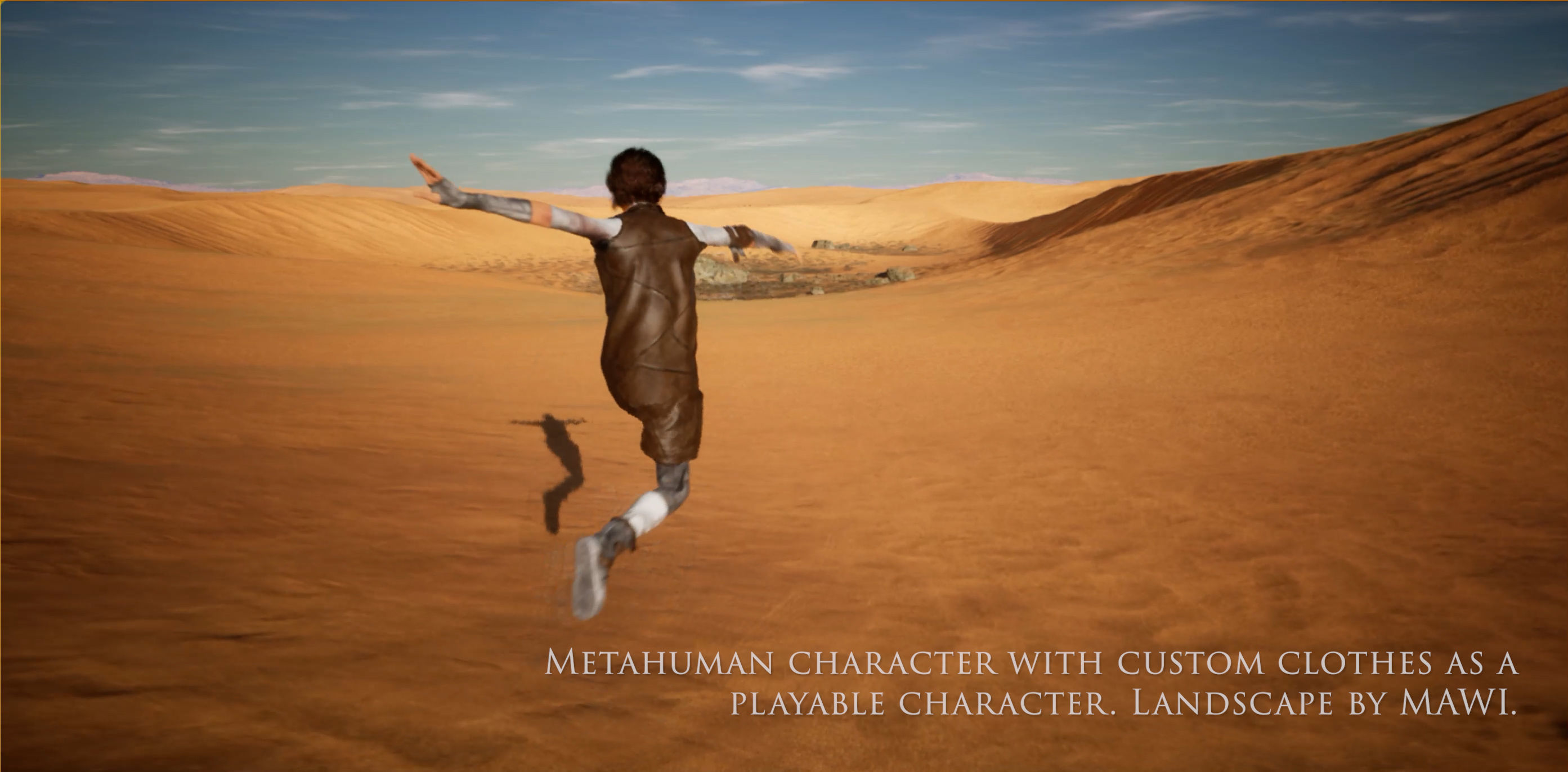 Custom female outfit for Metahuman character Low-poly 3D model_15