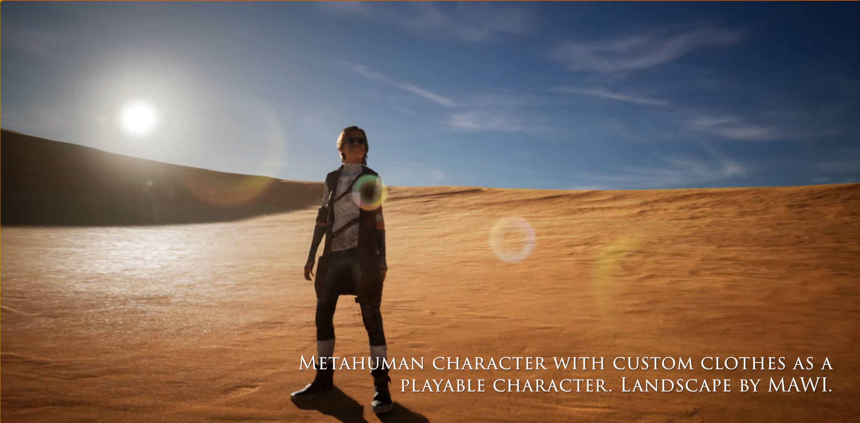 Custom female outfit for Metahuman character Low-poly 3D model_20