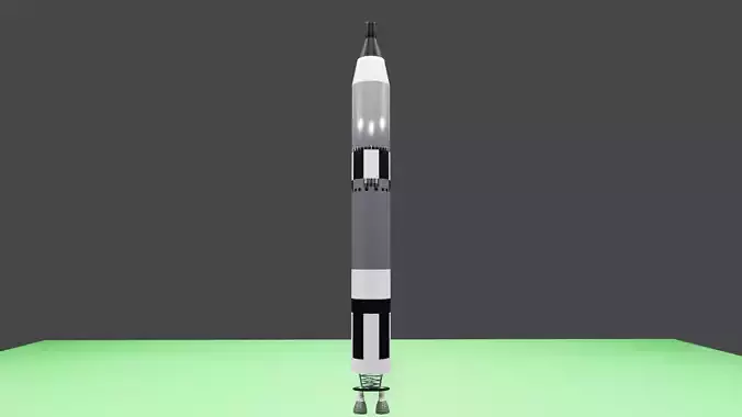 Titan II Low Poly Model