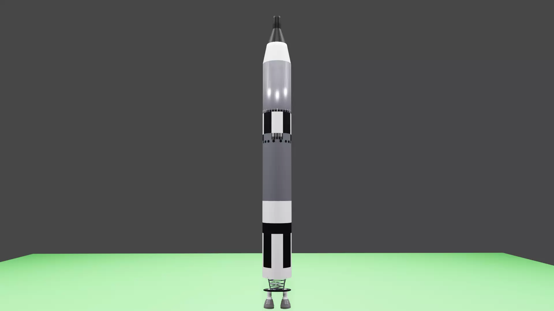 Titan II Low Poly Model Free 3D model_0