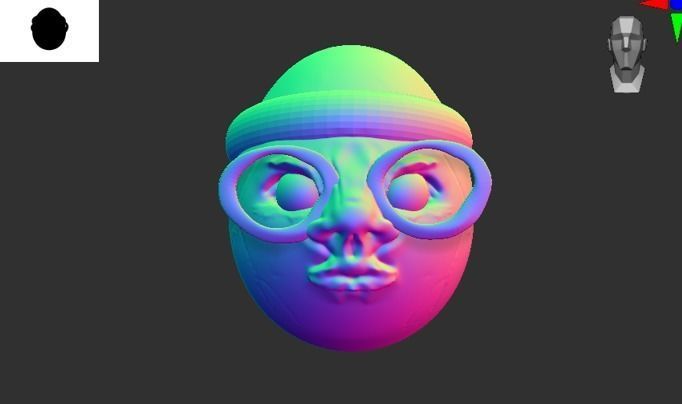 BUSTERENKO egg with hat 3D model_1