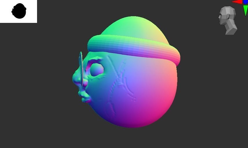 BUSTERENKO egg with hat 3D model_2