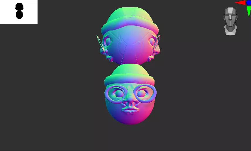 BUSTERENKO egg with hat 3D model_0