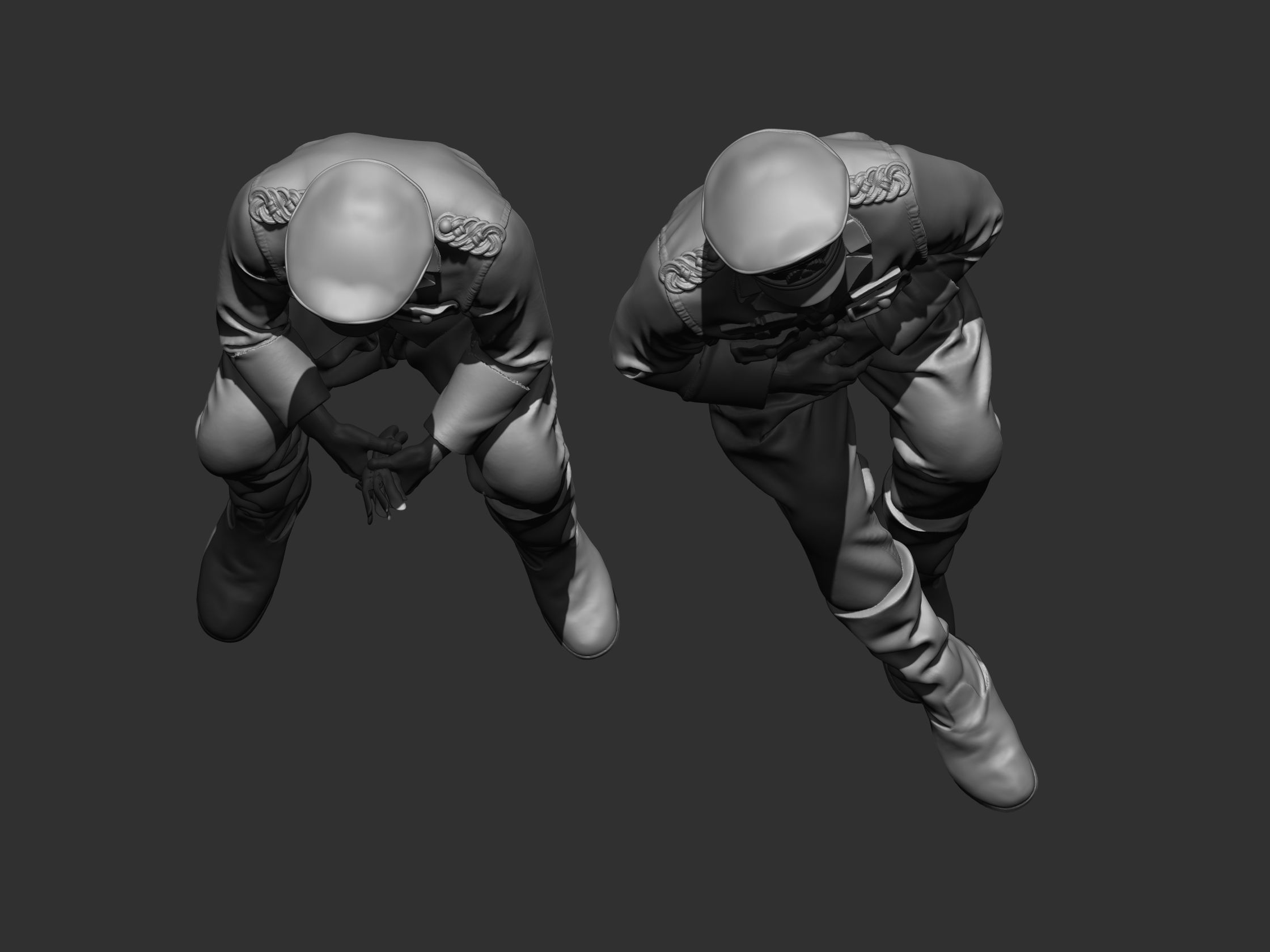 German Officer ww2 3D print model_24