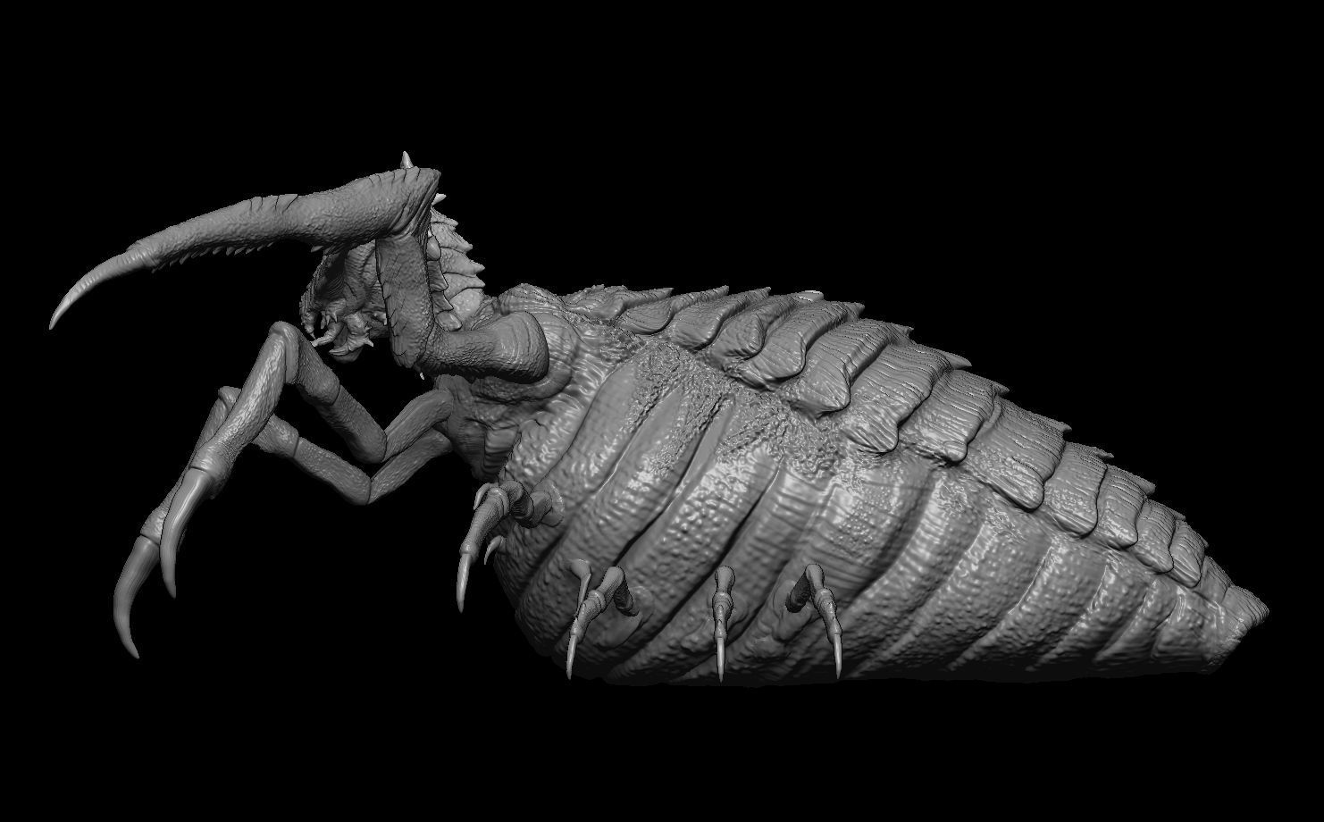 Starship Troopers Queen Bug 3D model_4